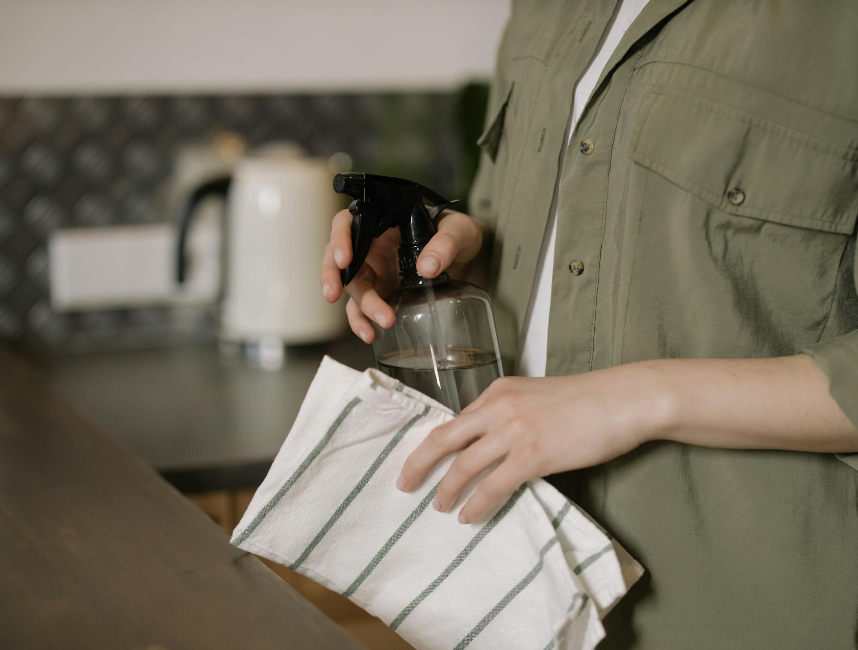 Cleaning Rag And Solution